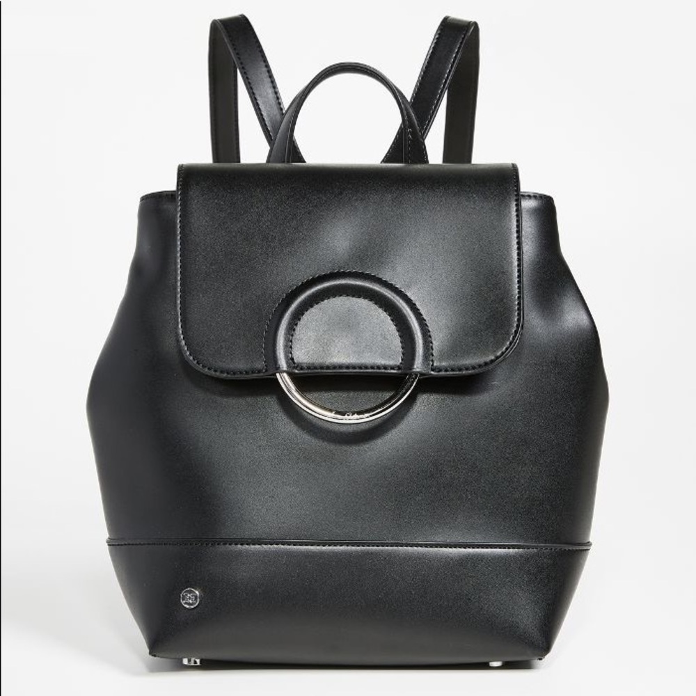 Sam Edelman leather backpack with magnetic button clasp - never used!